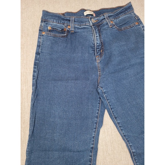 Levis Perfectly Slimming 512 Jeans Women 10M Blue Bootcut Stretch Mid Rise Denim - Picture 11 of 12